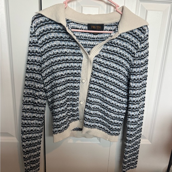 Truth By Republic Sweaters - Truth Women's Classic Striped Cardigan